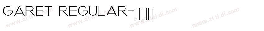garet regular字体转换